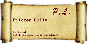 Pilczer Lilla névjegykártya